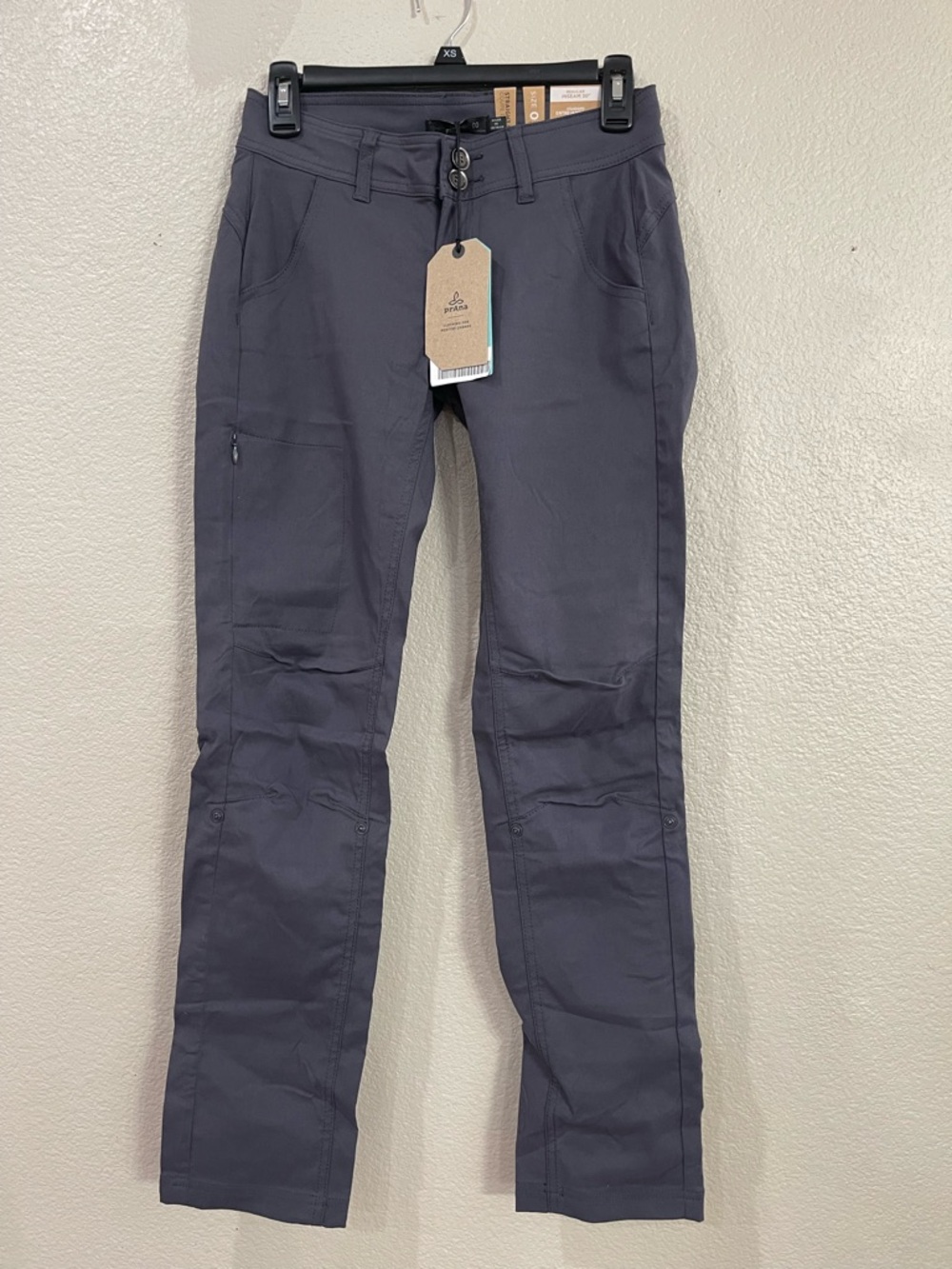 Prana Halle straight leg regular inseam pants gray women’s 00